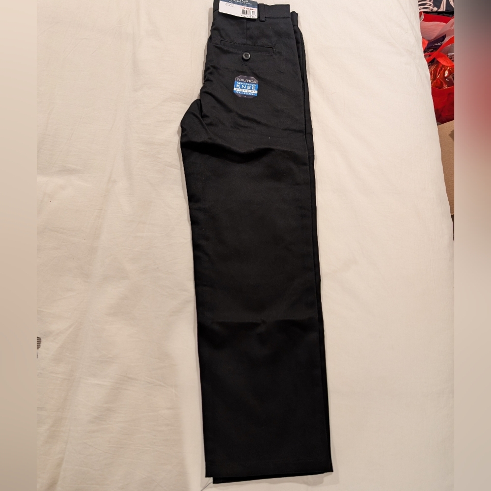 Nautica Boy's Classic Black Dress Pants